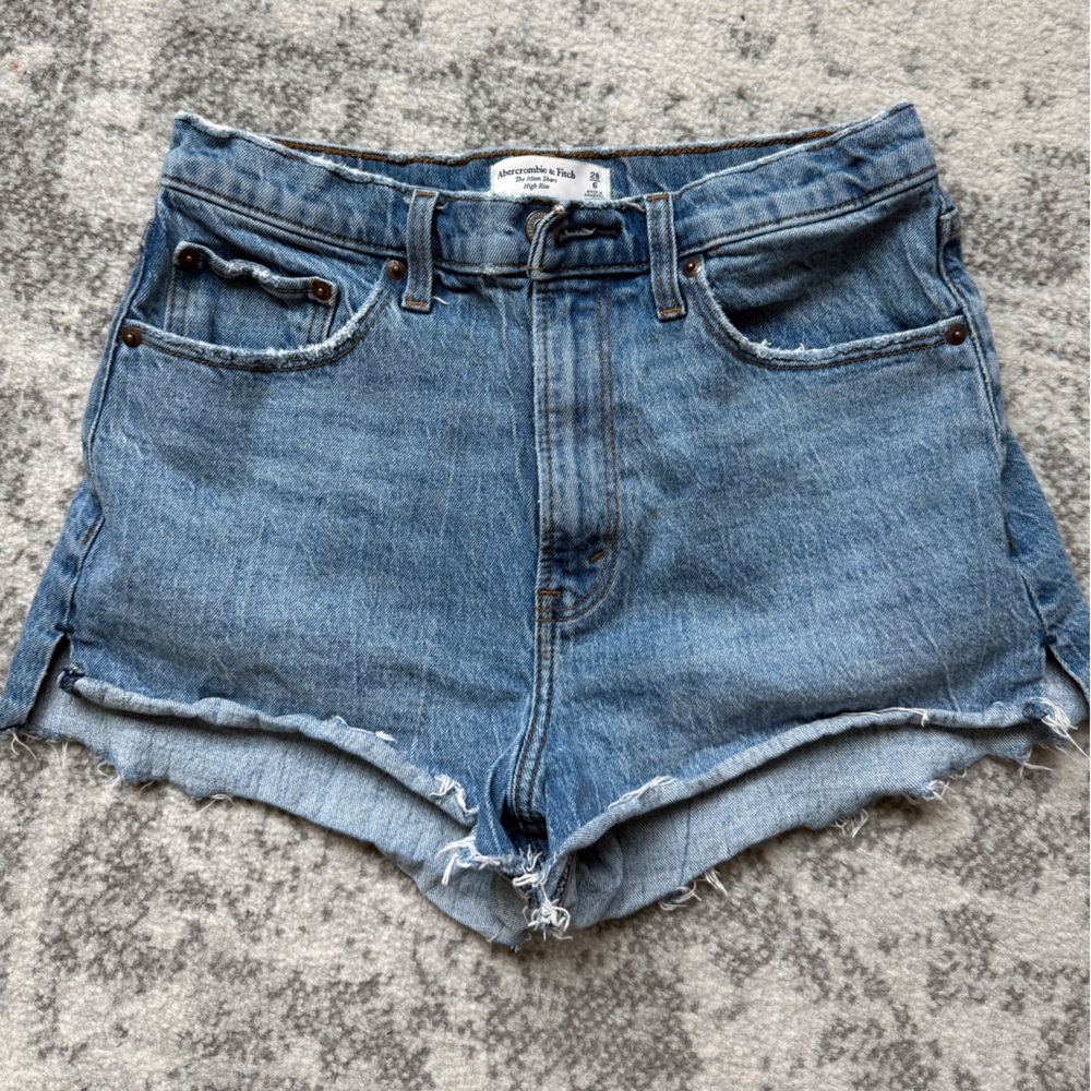 Abercrombie & Fitch Light Blue Jean Shorts